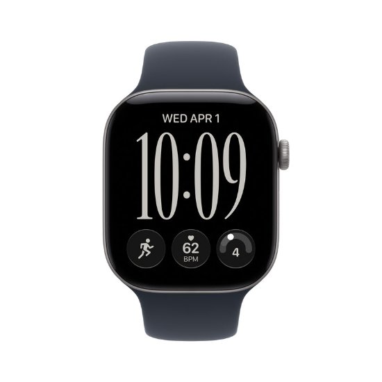 Pametni sat APPLE WATCH SERIES 12 GPS, 46mm, Sivo aluminijsko kućište, Navy Blue sportska narukvica S/M