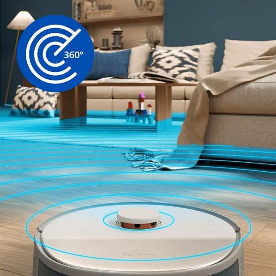 Robotski usisavač PHILIPS XU5000/20, baza za punjenje, crni