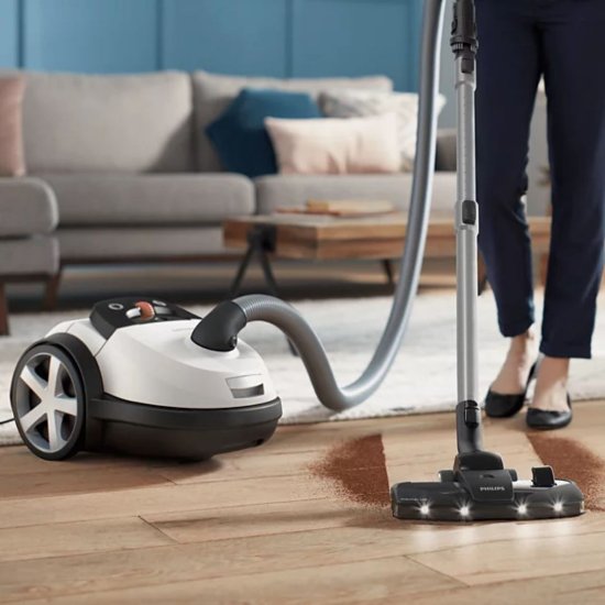 Usisavač PHILIPS XD8142/12, 900 W, 4 L, vrećia, HEPA filte, bijeli