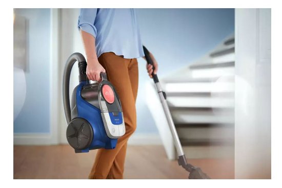 Usisavač PHILIPS XB2123/09, 850 W, bez vrećice, 1,3 l, plavi