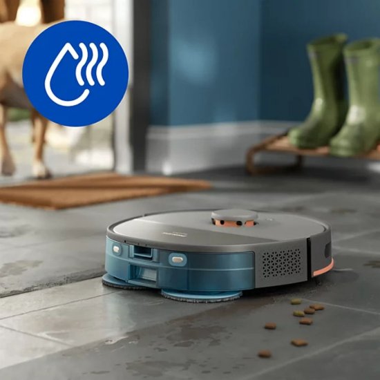 Robotski usisavač PHILIPS XU5100/10, stanicom za samopražnjenje, crni