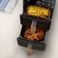 Friteza na vrući zrak PHILIPS NA462/70, 2750W, 2x 5 L košare, Dual Basket, crna