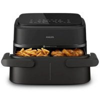 Friteza na vrući zrak PHILIPS NA150/00, 2450 W, 7.1 L, Dual Basket, crna