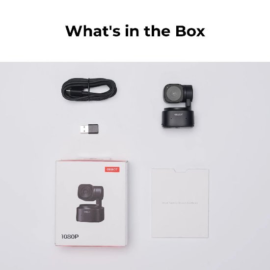 Web kamera OBSBOT Tiny SE, FHD, USB-C na USB - A, USB - C na C, crna
