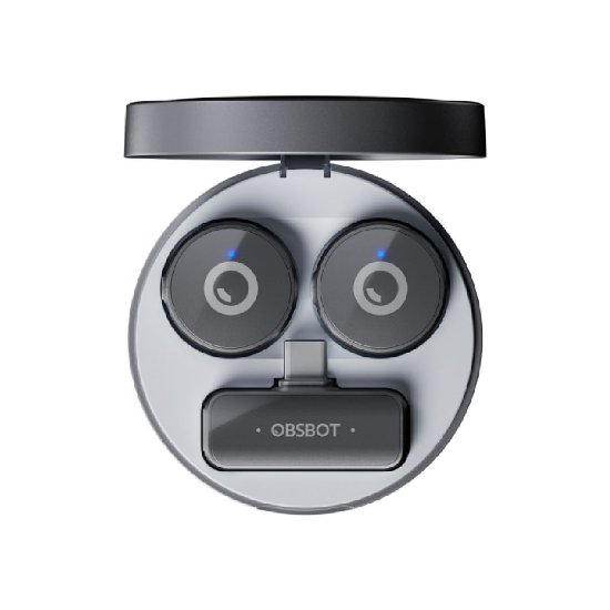 Mikrofon OBSBOT Vox Wireless Live Streaming, bežični, crni