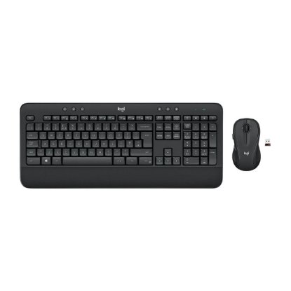 Tipkovnica + miš LOGITECH MK545 Advanced Combo, bežična, crna, Unifying receiver USB