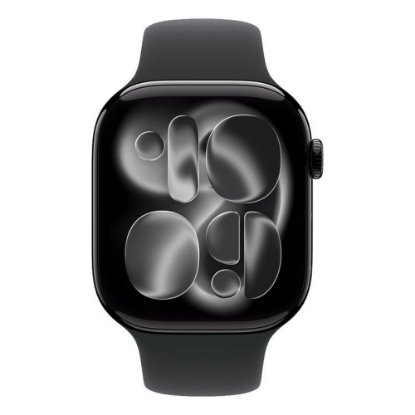 Pametni sat APPLE Watch S11 GPS, 46mm Jet Black Alu Case with Black Sport Band - M/L