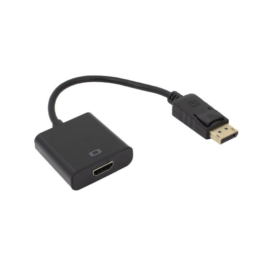 Adapter SBOX, DP (M), HDMI (Ž), crni