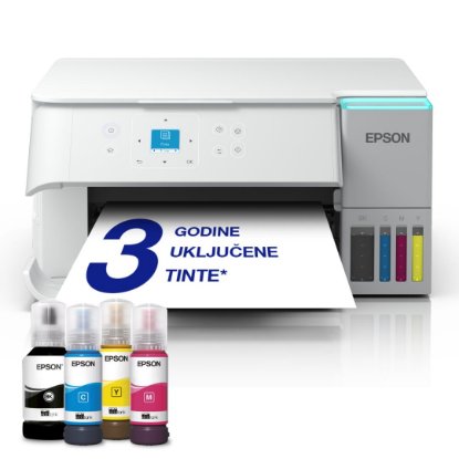 Multifunkcijski printer EPSON EcoTank L4366, printer/scanner/copy, 4800 x 1200, USB, WiFi, bijeli