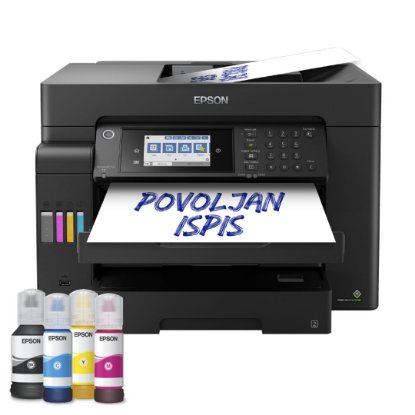 Multifunkcijski printer EPSON EcoTank L15150, printer/scanner/copy/fax, A3, 4800 dpi, USB, LAN, WiFi, crni