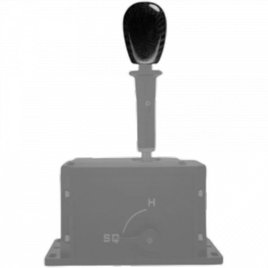 Ručica mjenjača SIMAGIC P-TSK S462 Shifter Knob, konusna, karbonska, za Q1/Q1S/DS-8X mjenjače, crna