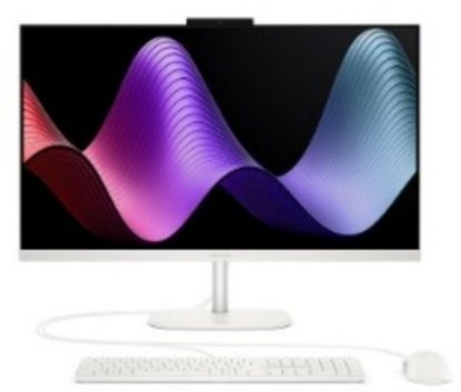 Računalo HP AiO 27-cv0020ny, AMD Ryzen 5 40, 16GB, 512GB SSD, Integrirana  AMD Radeon Graphics, tipkovnica, miš, FreeDOS, bijela