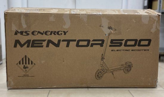RABLJENI - Električni romobil MS ENERGY Mentor 500, autonomija do 50km, brzina 25km/h, kotači 10˝, sivi