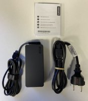 RABLJENI - Punjač za prijenosnik LENOVO 4X20M26272, 65W, USB-C, 100-240 V, crni
