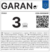 Sušilica rublja VIVAX HOME CDR-0916SMHP, s toplinskom pumpom, 9 kg, bijela