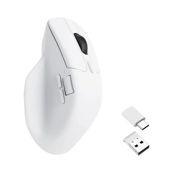 Miš KEYCHRON M6, 12000 DPI, optički, bežični, bijeli