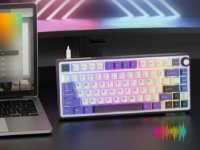 Tipkovnica ROYAL KLUDGE R75, mehanička, Brown switch, žična, US layout, Blackberry Mousse