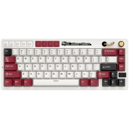 Tipkovnica ROYAL KLUDGE M65, mehanička, Cream switch, bežična, US layout, Famicom