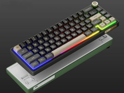 Tipkovnica ROYAL KLUDGE R65, mehanička, Brown switch, žična, US layout, Phantom