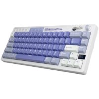 Tipkovnica ROYAL KLUDGE M65, mehanička, Cream switch, bežična, US layout, Ocean Blue
