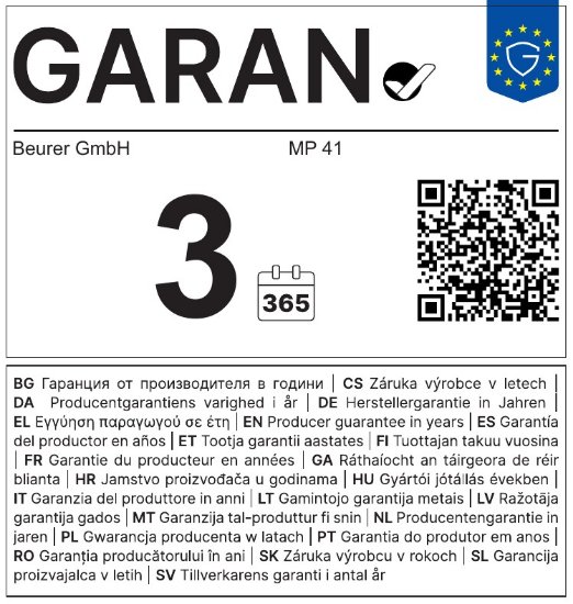 Komplet za manikuru/pedikuru BEURER MP 41, 7 nastavaka, bijeli