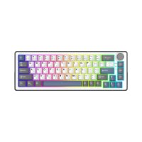 Tipkovnica WHITE SHARK Excalibur M GK-009252, RGB, crveni KTT Wine Red switch, mehanička, HR layout, bijela, USB / 2,4GHz / BT