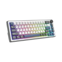 Tipkovnica WHITE SHARK Excalibur M GK-009252, RGB, crveni KTT Wine Red switch, mehanička, HR layout, bijela, USB / 2,4GHz / BT