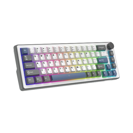 Tipkovnica WHITE SHARK Excalibur M GK-009252, RGB, crveni KTT Wine Red switch, mehanička, HR layout, bijela, USB / 2,4GHz / BT