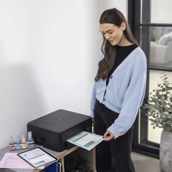 Printer BROTHER DCP-T435W InkBenefit Plus, multifunkcijski, inkjet, u boji, A4, 16 str/min, USB, Wi-Fi, CISS, crni