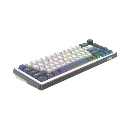Tipkovnica WHITE SHARK Excalibur M GK-009252, RGB, crveni KTT Wine Red switch, mehanička, HR layout, bijela, USB / 2,4GHz / BT